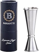 Vista 10 de BARIANTTE - Jigger de cóctel para bartending, vaso de chupito japonés de 2 onzas, 1 oz, color negro