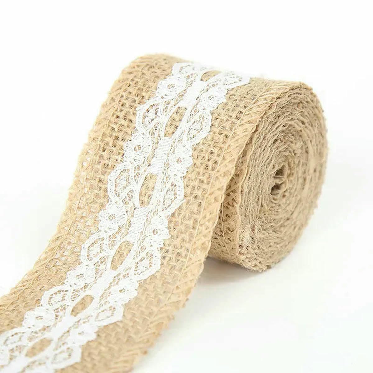Jute Burlap Ribbon, Jute Burlap Ribbons Multicolor 5cm x 1 meter