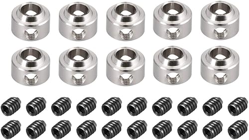 uxcell 10PCS RC avión avión aterrizaje rueda parada 0.161 in diámetro del agujero del eje.