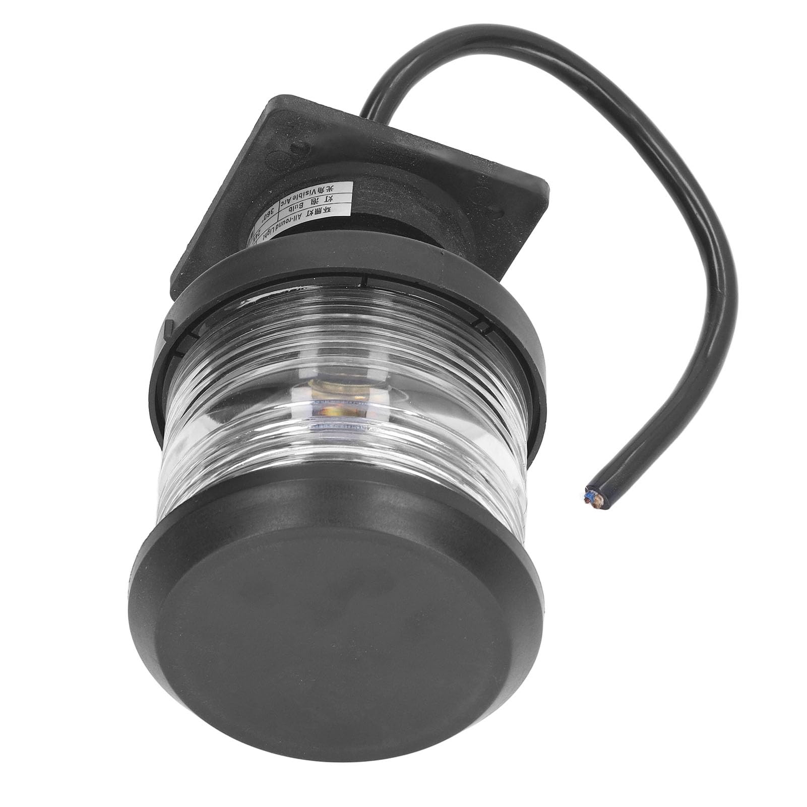 Fafeicy Luce di Ancora a LED, ABS Bianco Luce di Navigazione LED 24V 25W