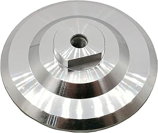 Sanding Disc Backing Pads Nylon Backer Pad,Rubber/Aluminum Angle Grinder Backer for Flexible Polishing Pad, 5/8-11,Granite Marble Concrete Cement Polishing (1Pc 4inch Aluminum)