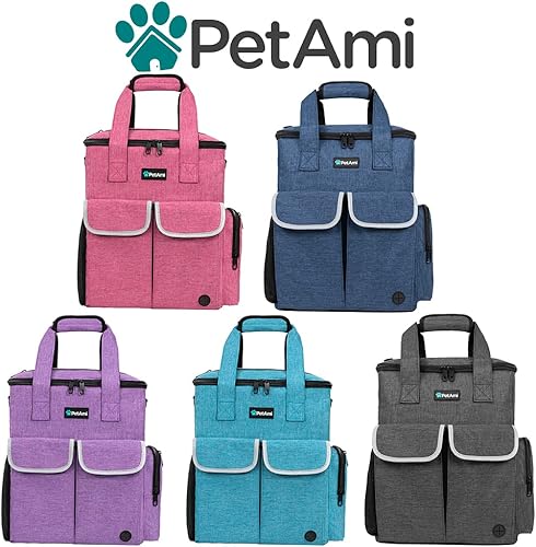 Miniatura 14 de PetAmi Dog Travel Bag Pet Supplies Accessories Organizer for Traveling, Camping, Weekend; Cat Pet Travel Bag Kit Includes 2 Food Storage Containers