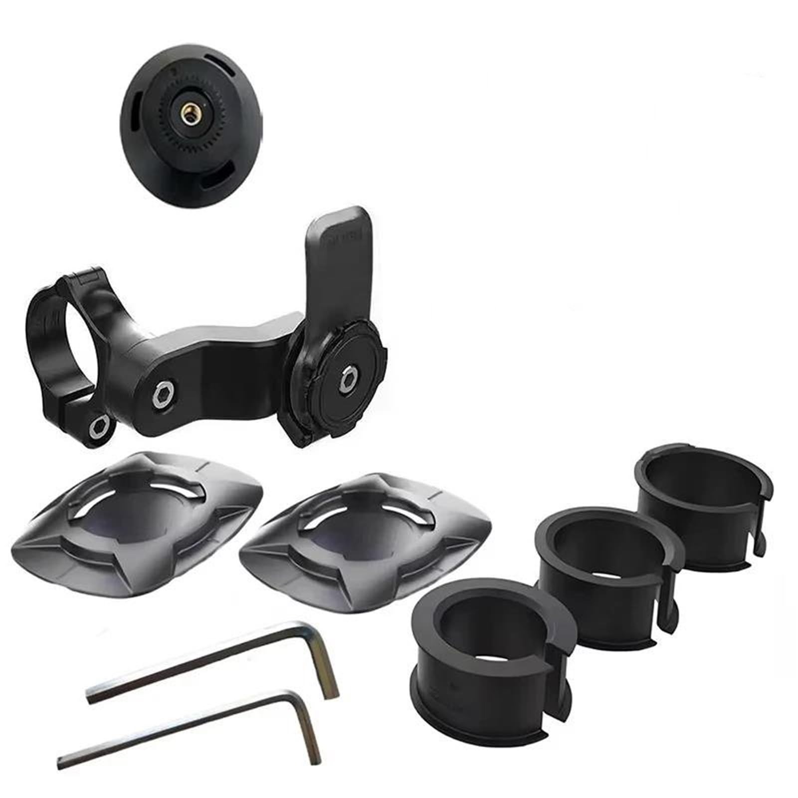 Supporto Per Navigazione Motociclistica Per Telefono | Supporto per moto - Morsetto per telefono cellulare per manubrio per telefono per moto(Red Holder Max A)