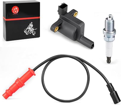 Ignition coil w/Wire Cap & Spark plug for Polaris Ranger 500 Crew 4x4 2008-2013