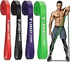 LEEKEY Resistance Bands, Exercise Bands with Handles,Pull Up Assist Bands - Band Set with Door Anchor - Bands for Working Out,Band for Men and Women Fitness Training,Home Workouts
