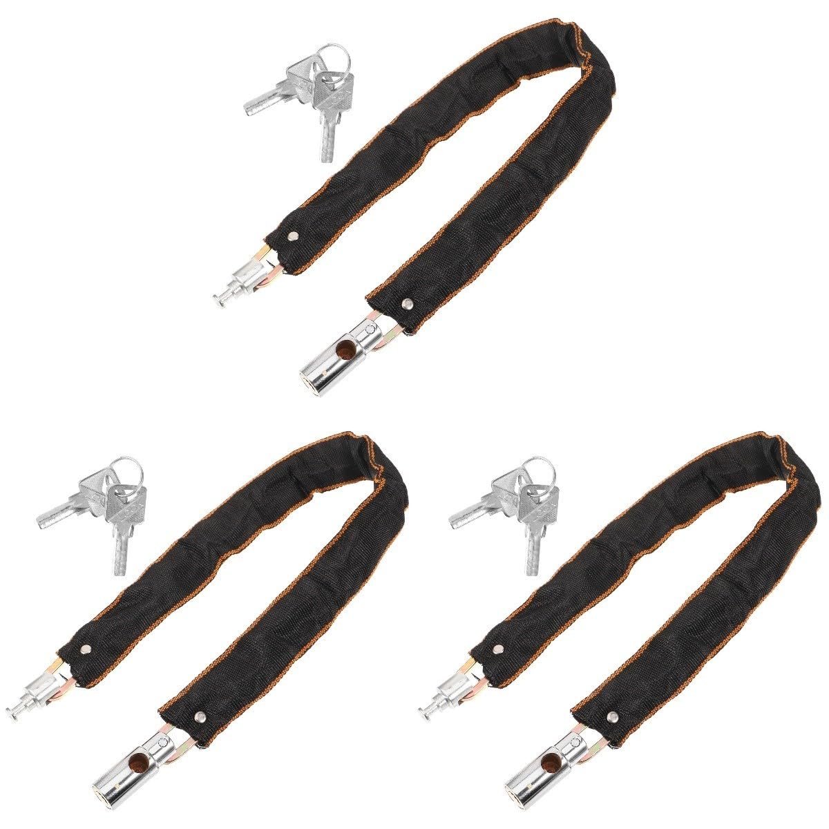 BESPORTBLE antivol vélo verrou Portable Bike Lock chaîne de vélos Cadenas de vélo antivol Robustes antivol de Guidon Cadenas vélo antivol antivols vélo Fourniture vélo Chiffon Silver