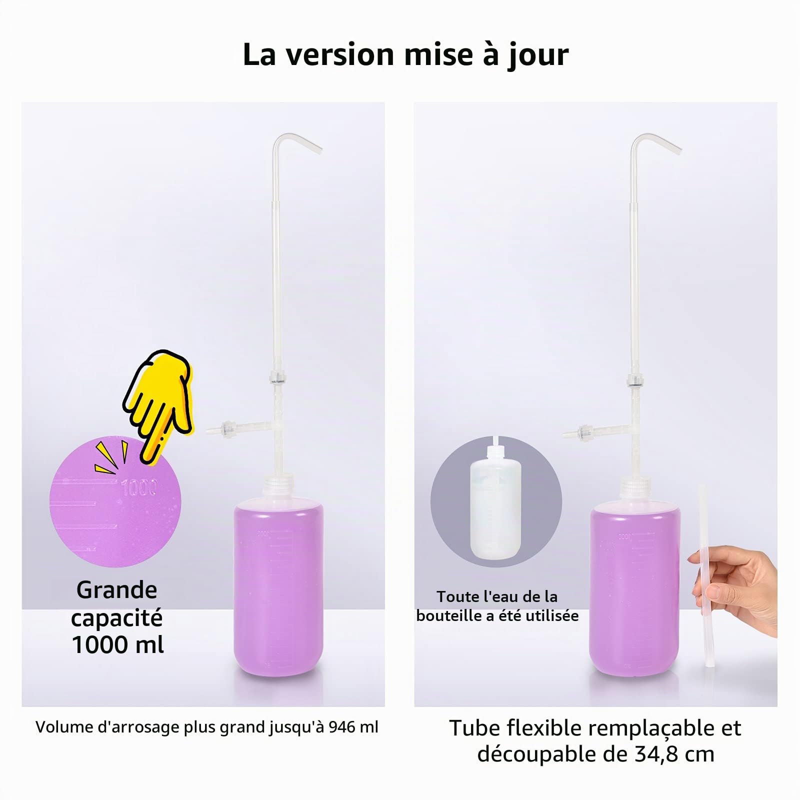 BKSAI Bouteille d'eau pour Plantes suspendues - 935,5 g - avec Long Bec - pour Plantes Grasses, bonsaï, Plantes d'intérieur, arbustes - pour intérieur ou extérieur