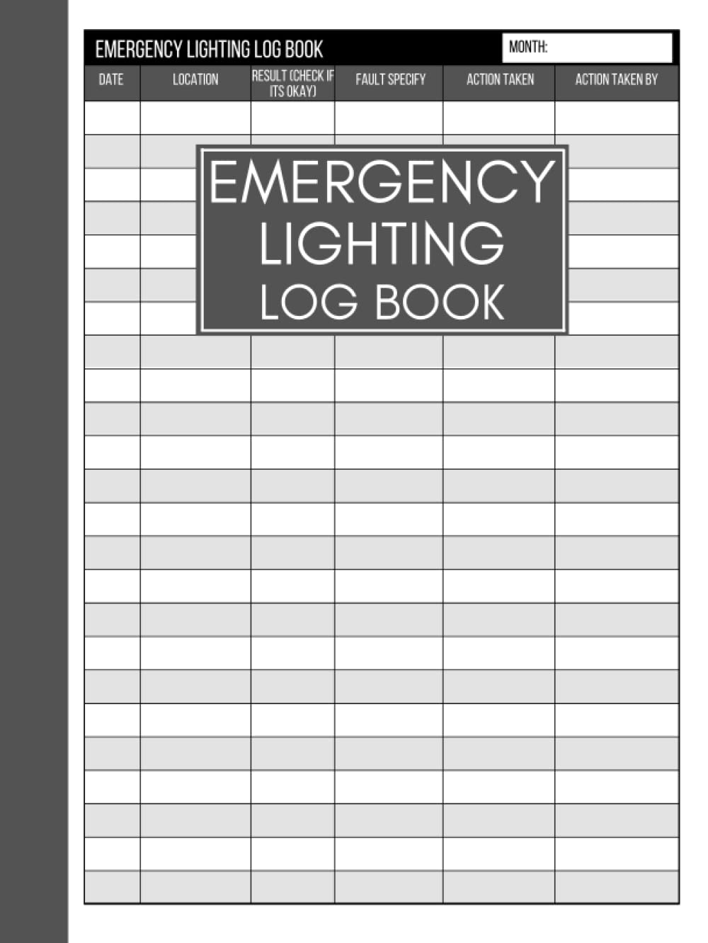 Emergency Lighting Log Book Cute Emergency Light Maintenance
