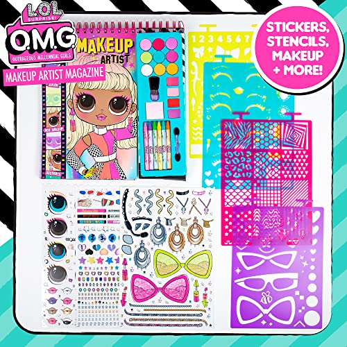 Horizon Group Usa 213090 L.O.L. Surprise! O.M.G. Make-Up Artist Magazine, Double Feature Series, Includes Spiral-Bound Make-Up Sketchbook thumb #1
