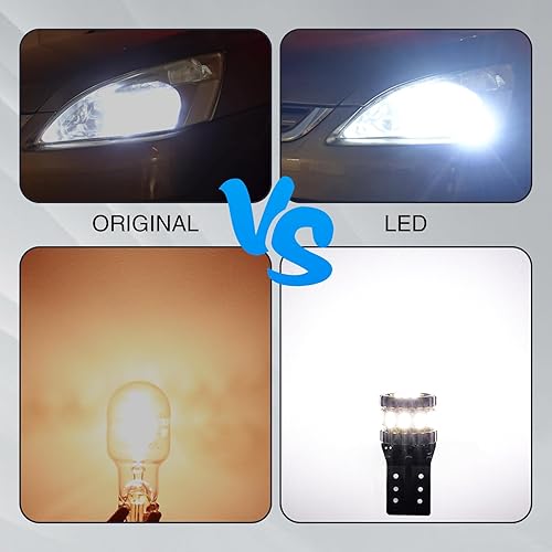 Miniatura 3 de gunhunt Paquete de 2 luces anchas para automóvil, bombillas LED de 3 W, luces de lectura de aluminio, luces de matrícula, luces de instrumento,