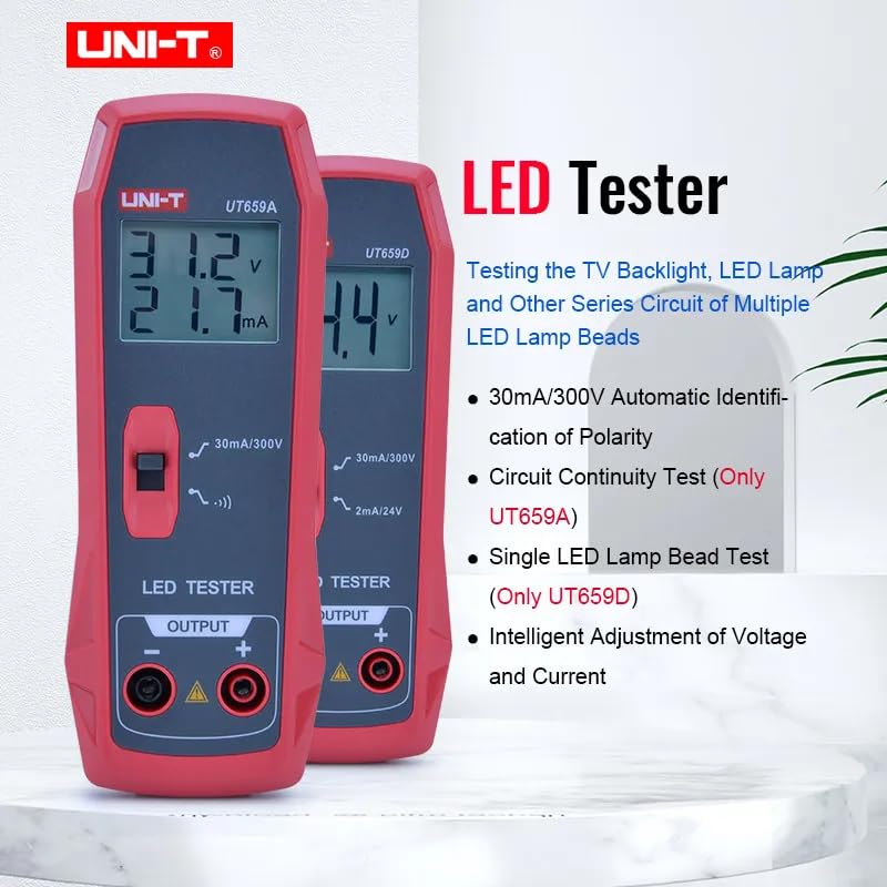 UNI-T Uni-Trend UT659A UT659D LED Lamp Tester 0~300V Output TV Backlight Tester Multipurpose LED Strips Beads Test Electric Instruments(UT659D)
