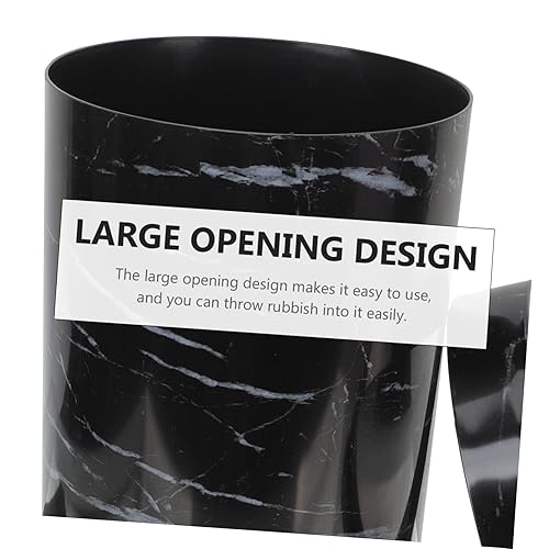 Miniatura 9 de Zerodeko Cubo de basura grande de mármol de 25 galones para oficina, mármol, baño, basura, cubo de basura grande