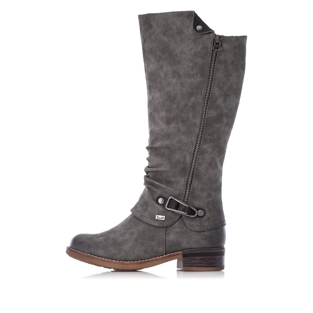 Rieker Damen Stiefel grau - Buty Chelsea. Kobiety