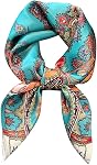 MEISEE 100% Pure Mulberry Silk Scarf 27"'x27(in) Square Scarf Head Scarf Neck scarf Headscarf for Women with Gift Packed