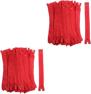 TEHAUX 200 Peças De Roupas Com Zíper Roupas Brancas Kits De Artesanato Em Massa Zíperes De Poliéster Zíper Oculto Costura Zíper Artesanato Zíper Invisível Costura À Mão Terno Jeans