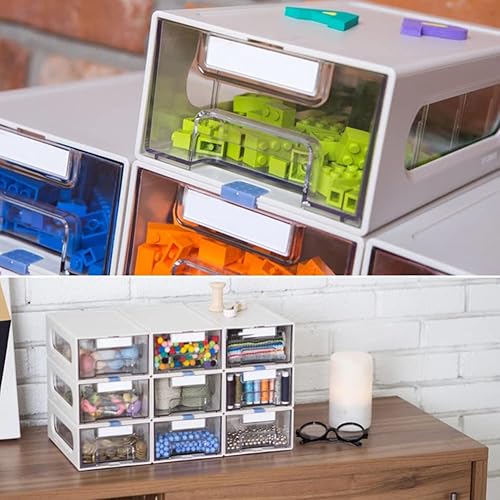 Miniatura 7 de Organizador de almacenamiento de 3 niveles para oficina en casa, escuela, organizador de documentos de múltiples usos, caja de almacenamiento de