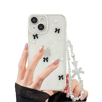 Amazon.com: XQAGU Phone Case for iPhone 14 13 Clear Glitter