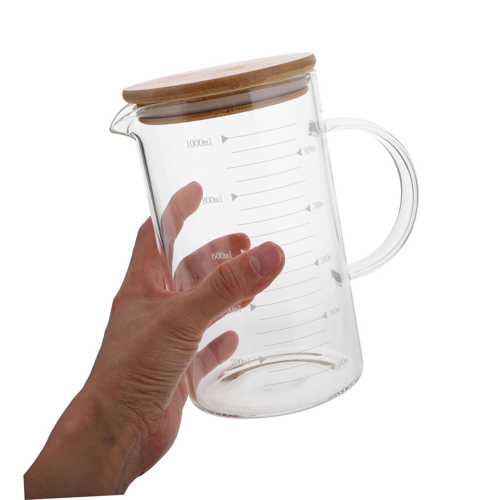 POPETPOP Tazza Con e Tazza Graduata in Vetro Per e Latte Contenitore Da Cucina Per Misurazioni Precise
