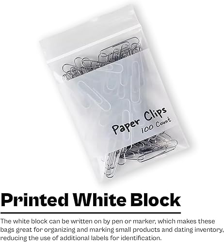 Miniatura 6 de PSBM - Bolsas con cremallera de 13 x 15 pulgadas, 2000 unidades, bolsas de plástico de polietileno con cierre de 2 mil, ligeras, duraderas y con