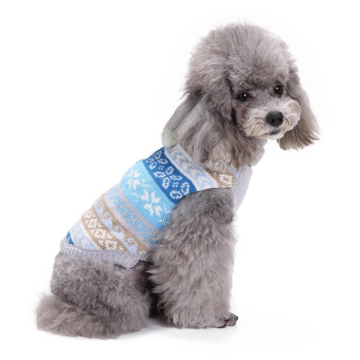BESPORTBLE 3 Pezzi di Maglione Caldo Forniture per Animali Domestici Felpe con Senza Maniche per Cani Vestiti per Cani Maglione di Natale Indumento Invernale