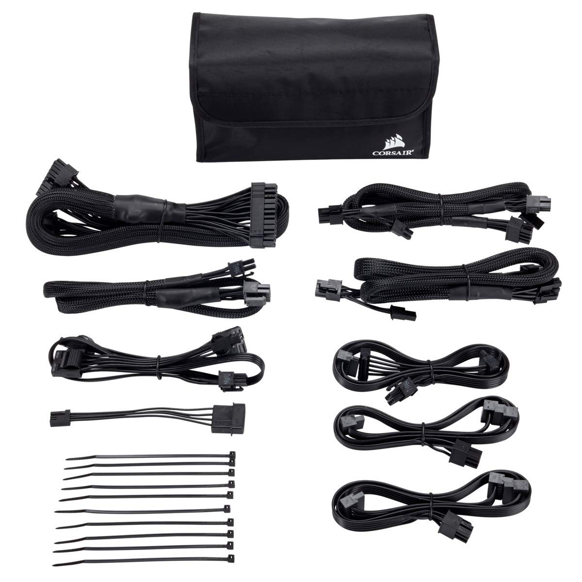 Amazon.com: Corsair 海盜船4 型纜線套件,適用於模組化或半模組化電源供應器(相容類型3) : 電子