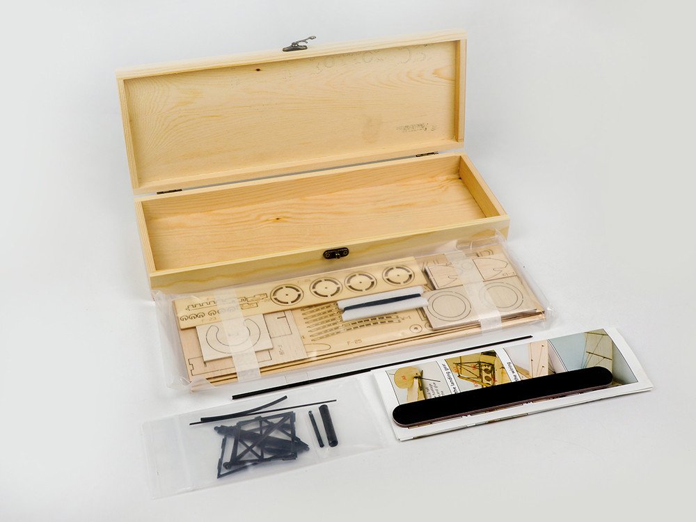 Woodcraft Kit di costruzione di legno tagliato al laser Balsa Fokker DRI aeroplano Model Building Kits