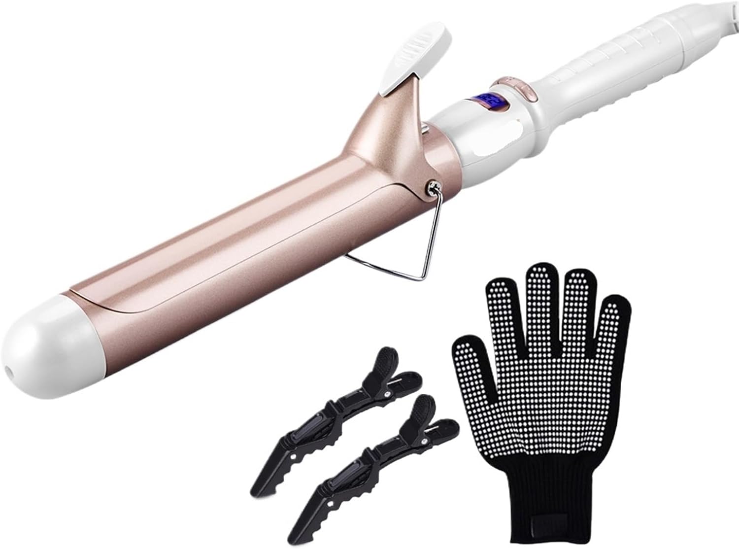 32mm 38mm Electric Hair Curler for Women Professional Ceramic Curling Iron Adjustable Temperature Hair Styling Tool(32mm,US)