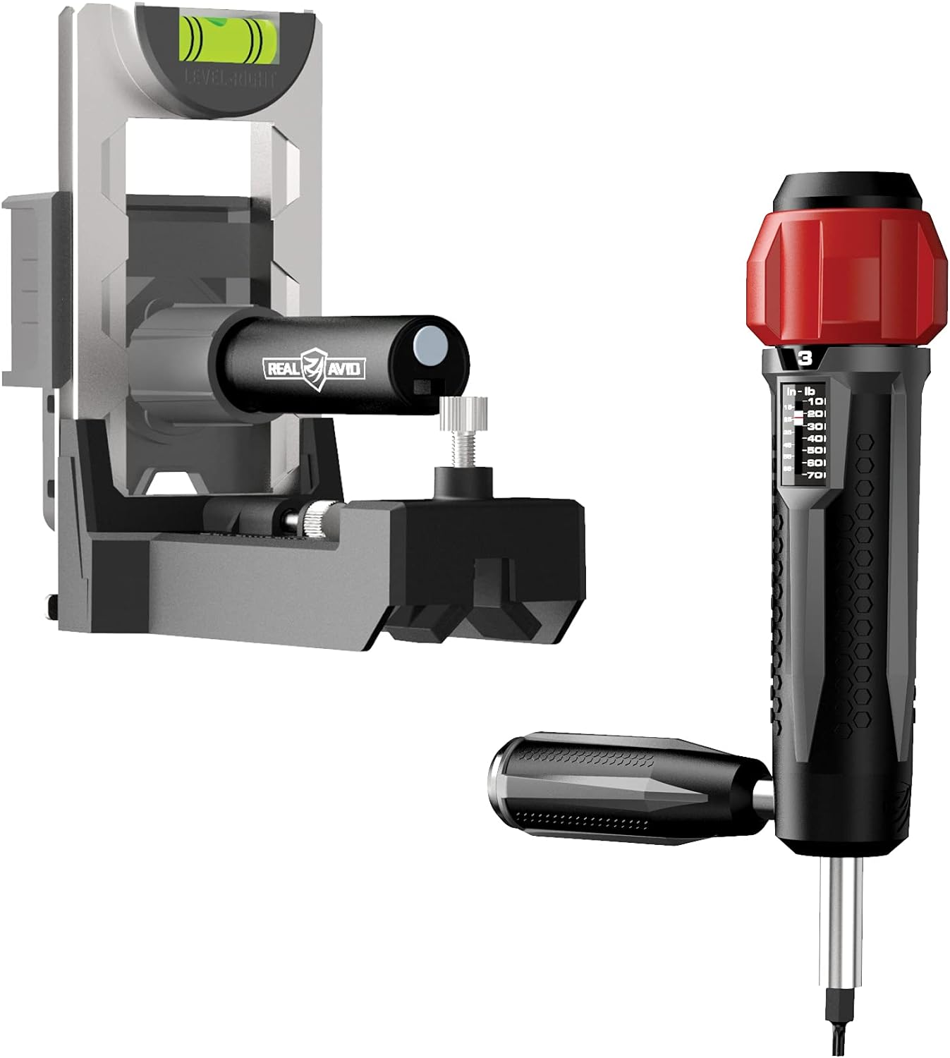 Real Avid Scope Leveling Kit & Precision Scope Level System, Complete Scope Mounting Kit for Mounting, Aligning & Leveling Rifle Scopes, Perfect Tool for Armorers & Hunters