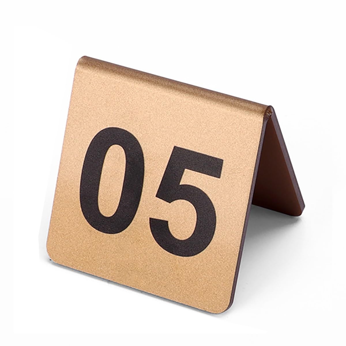 Números de Mesa, 1-10, Placa de número de Restaurante, Placa de Asiento Reservado, Suministros for Fiestas de Bodas, cumpleaños y Matrimonio(Gold)