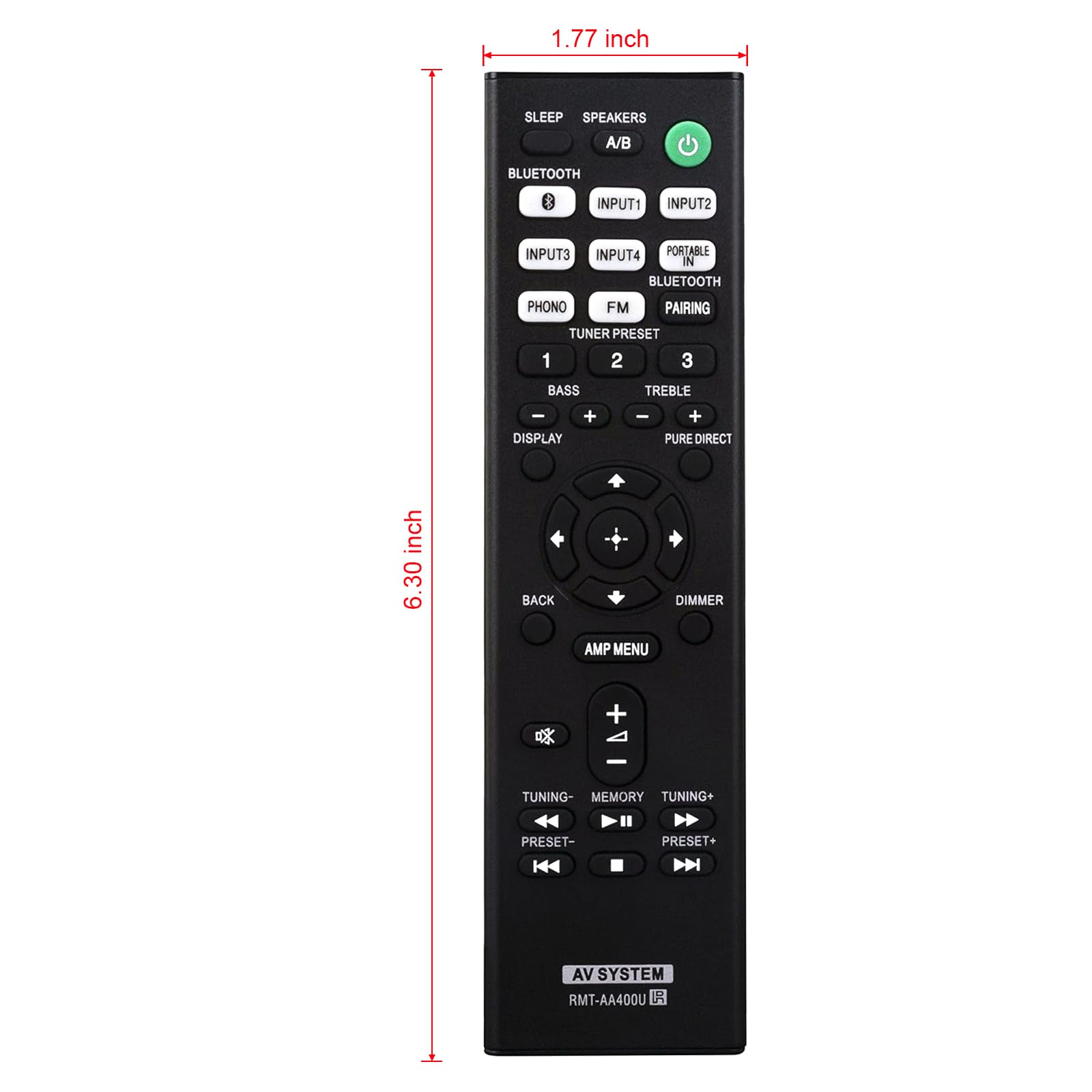 Amazon.com: RMT-AA400U Replaced Remote fit for Sony Stereo