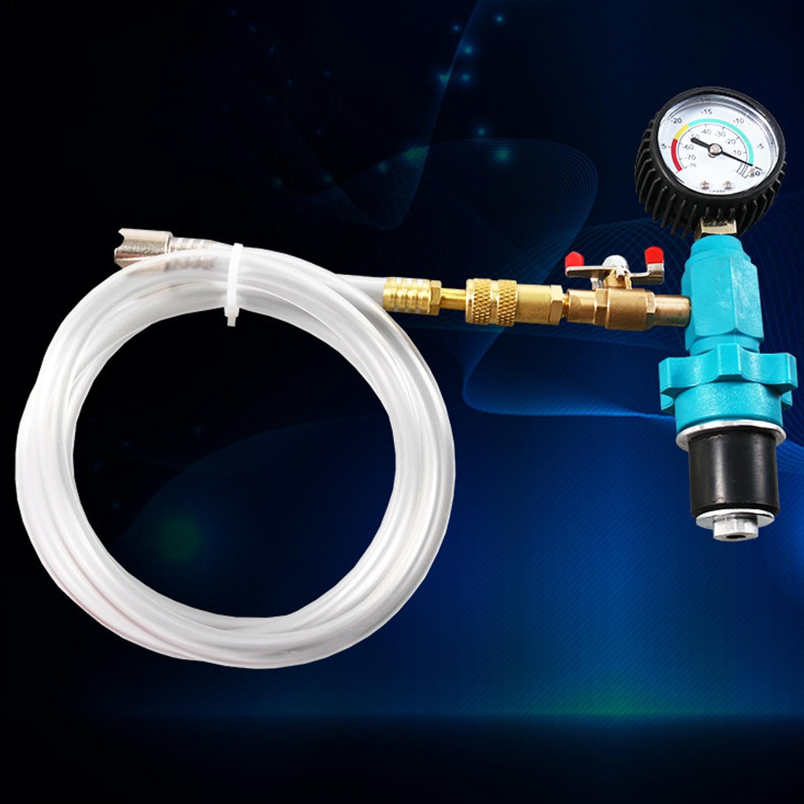 24444 Kit de remplissage de système de refroidissement 5 adaptateurs – Élimine l'air piégé, teste les conduites de chauffage et de radiateur pour les fuites, outil de remplissage sous vide, testeur de