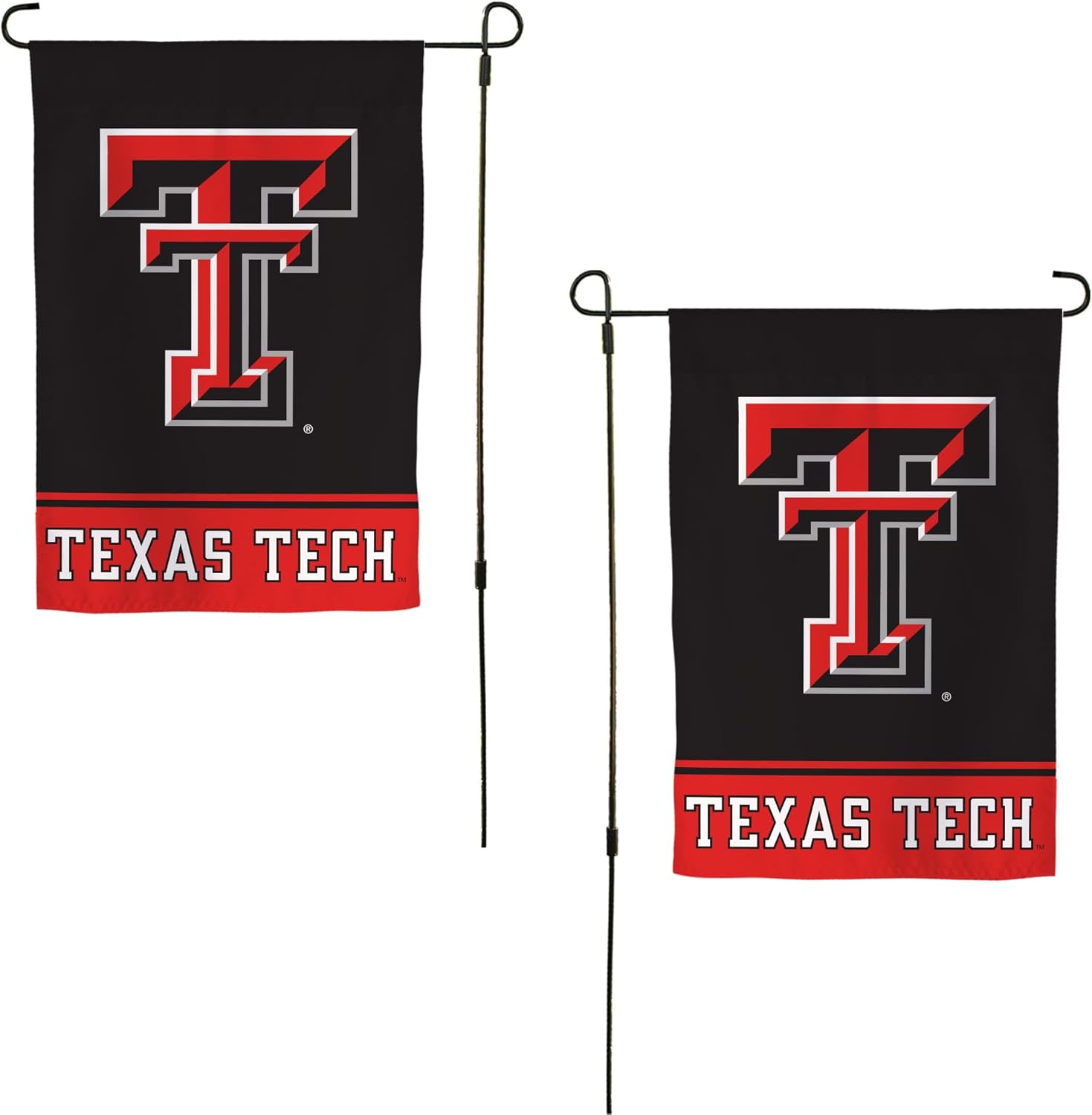 Desert Cactus Texas Tech University TTU Garden Flag – 19 x 12 inch Texas Tech Red Raiders Banner, For Outdoor Display and Events (Design A)