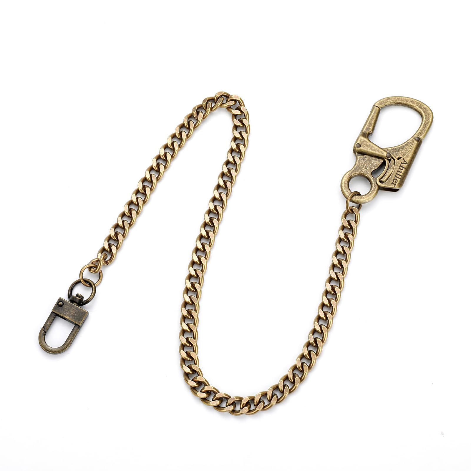 Ahiller Biker Wallet Chain, Heavy Duty Pocket Chain with Carabiner Clip, Men Chains for Key, Jean, Pant, Purse and Handbag