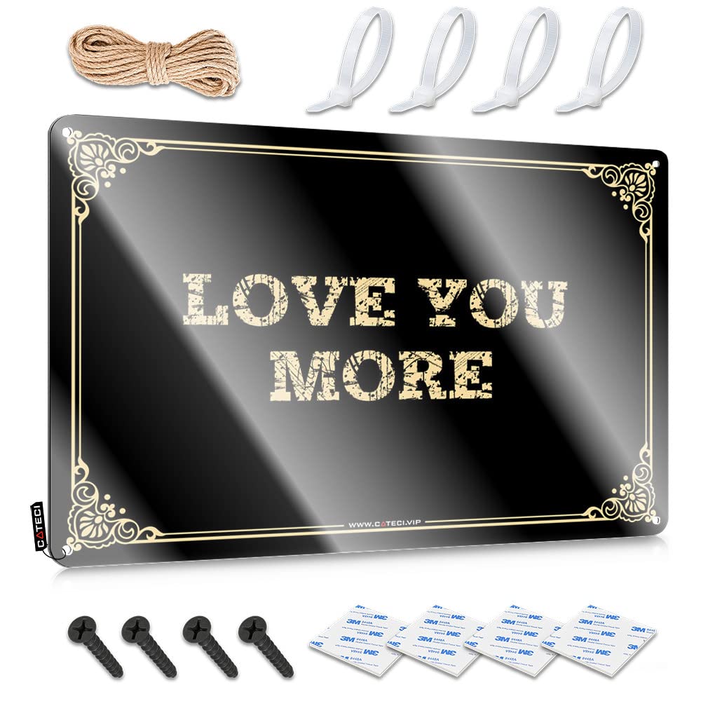 Sukecupqz Colour Pool Zone Tin Sign Love You More Tin Sign(30X40cm)
