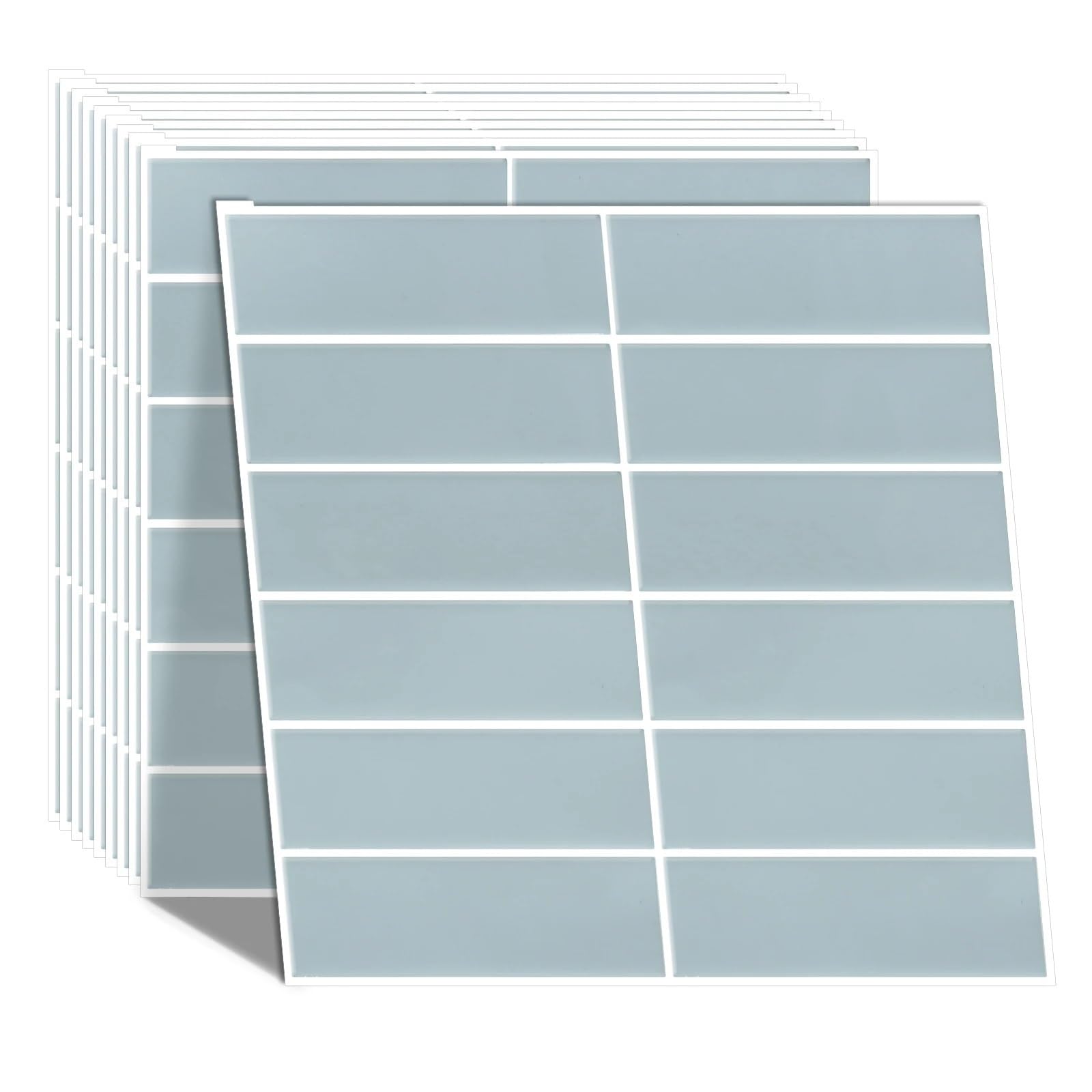 Splashback for Kitchen 5/10sheets The Garage Renovation Self -Sticking Wall Stickers，Peel and Stick Backsplash Subway Tile for Kitchen Bathroom(T80747-10PCS)