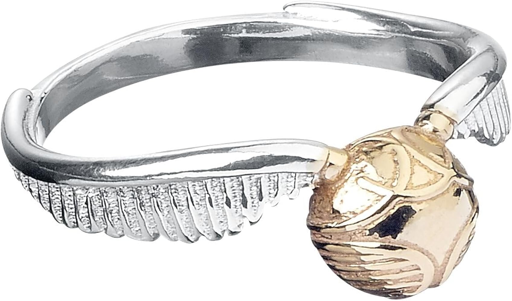 Amazon.com: Harry Potter Sterling Silver Golden Snitch Ring (Small 