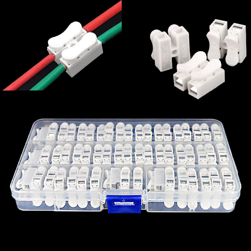 Push Quick Wire Cable Connector, 55 Pcs Boxed Spring Wire Connectors