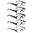 SIGVAN 5 Pack Spring Hinge Reading Glasses Rectangular Fashion Quality Readers for Men and Women (5 Mix, 2.75)