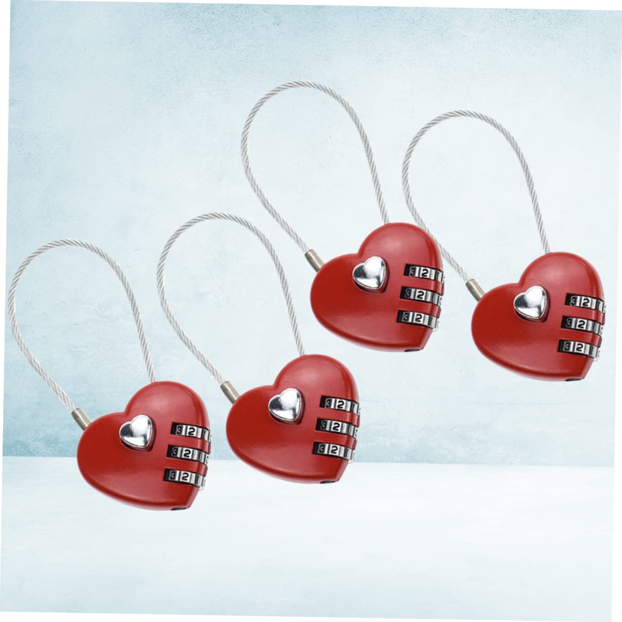 ABOOFAN 3 Set Di Lucchetti A Combinazione Doganale Per Valigie Lucchetti A Combinazione Facili Per Bagagli 4 Pezzi*3