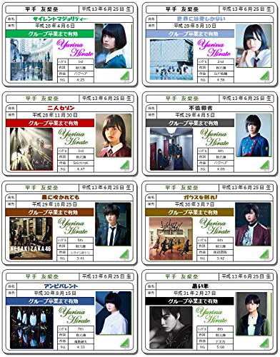 Amazon.co.jp: 平手友梨奈 免許証カード 8枚コンプリートセット 欅坂46  