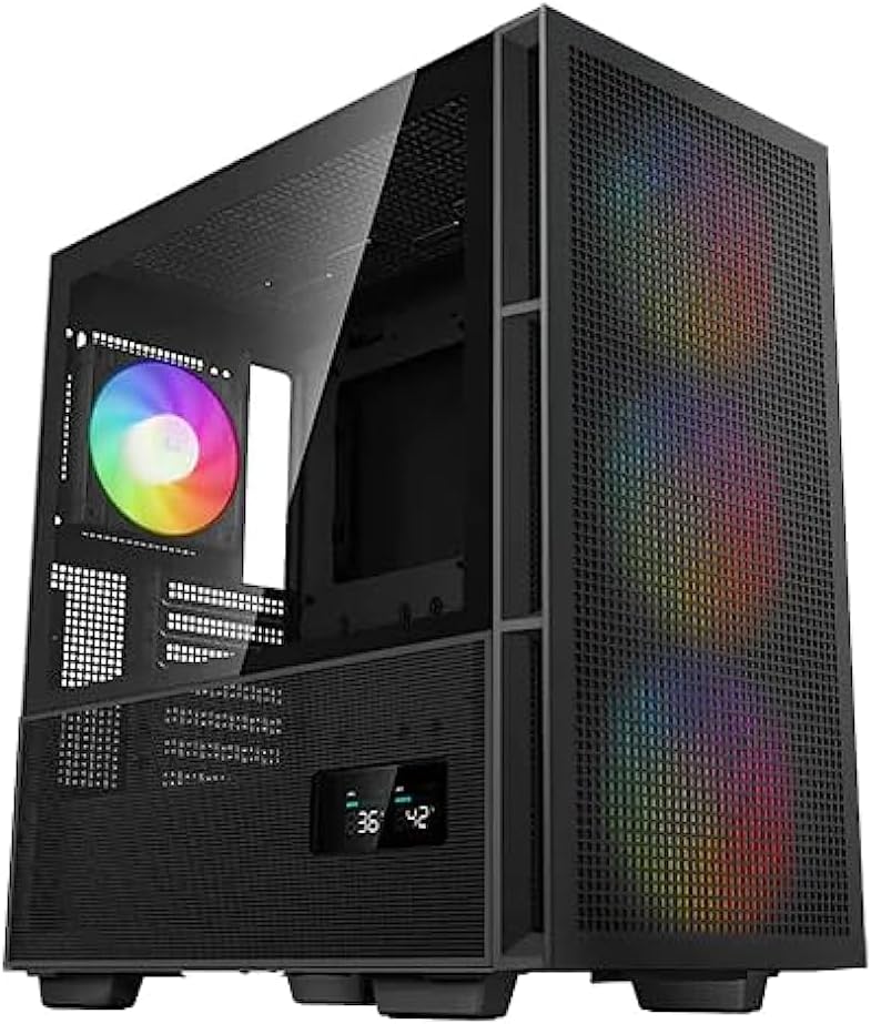 NanoTech Chronos Gaming PC Desktop – Intel Core i7 13700F 2.1 GHz, NVIDIA RTX 4060 Ti, 2TB NVME SSD, 32GB DDR5 RAM RGB, 650W Gold PSU, 240mm AIO, Wi-Fi, Windows 10 Pro.