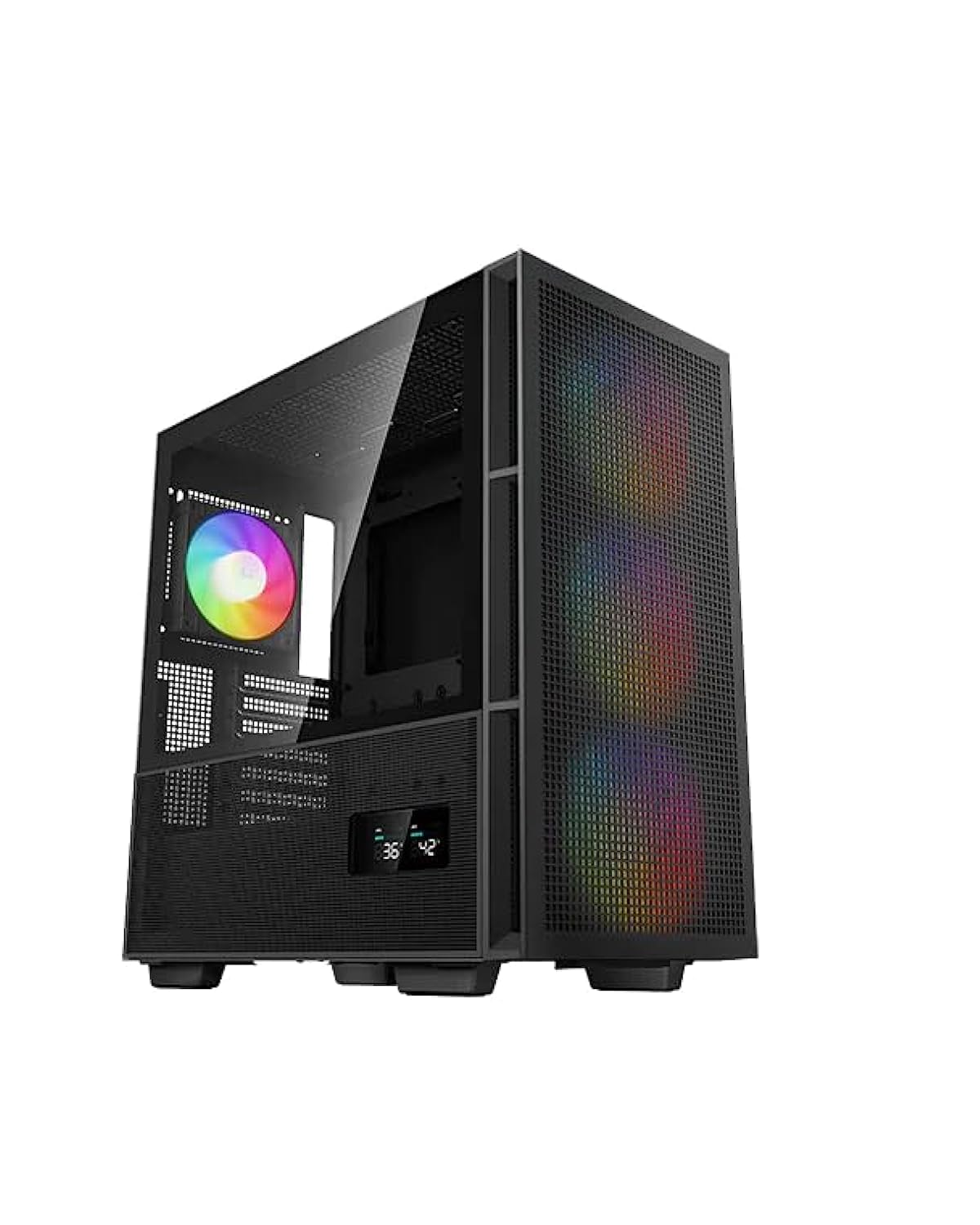 NanoTech Chronos Gaming PC Desktop – Intel Core i7 13700F 2.1 GHz, NVIDIA RTX 4070 12GB, 2TB NVME SSD, 32GB DDR5 5600 RAM RGB, 750W Gold PSU, 240mm AIO, Wi-Fi, Windows 10 Pro.