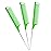 Rat Tail Combs Set: 3Pcs Steel Pin Teasing Combs for Hair Stylists, Parting Combs for Women (Green)