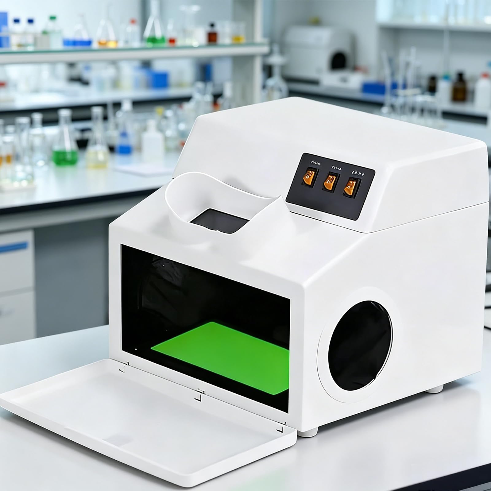 UV-Analysegerät, 254 nm/365 nm, Laborfluoreszenzdetektor mit Punktmatrix-Funktionen, 150 x 50 mm, UV-Filter für Produkttests