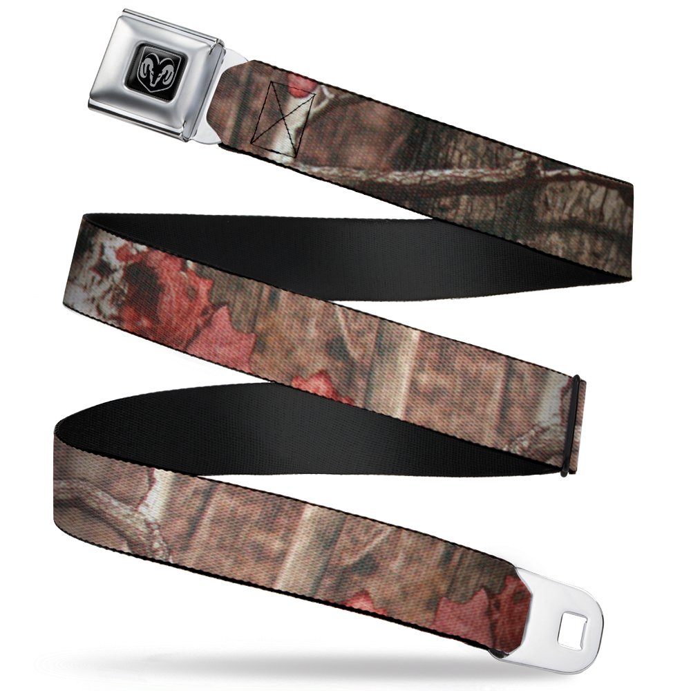 Buckle-Down Buckle-Down Seatbelt Belt Mossy Oak Ram Regular Accessory, -Mossy Oak Ram, Regular