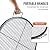 VEVOR X-Marks Fire Pit Grill Grate, Round Cooking Grate, Heavy Duty Steel Campfire BBQ Grill Grid with Handle and Support X Wire, Portable Camping Cookware for Outside Party & Gathering, 30 Inch Black