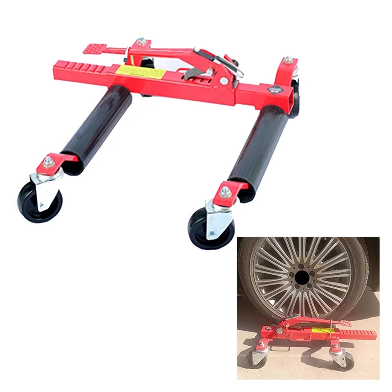 Dispositivo di movimentazione Auto a Leva con Ingranaggi, Carrello per Auto, Veicolo in Movimento, Strumento di Sollevamento e Spostamento Cric per au,