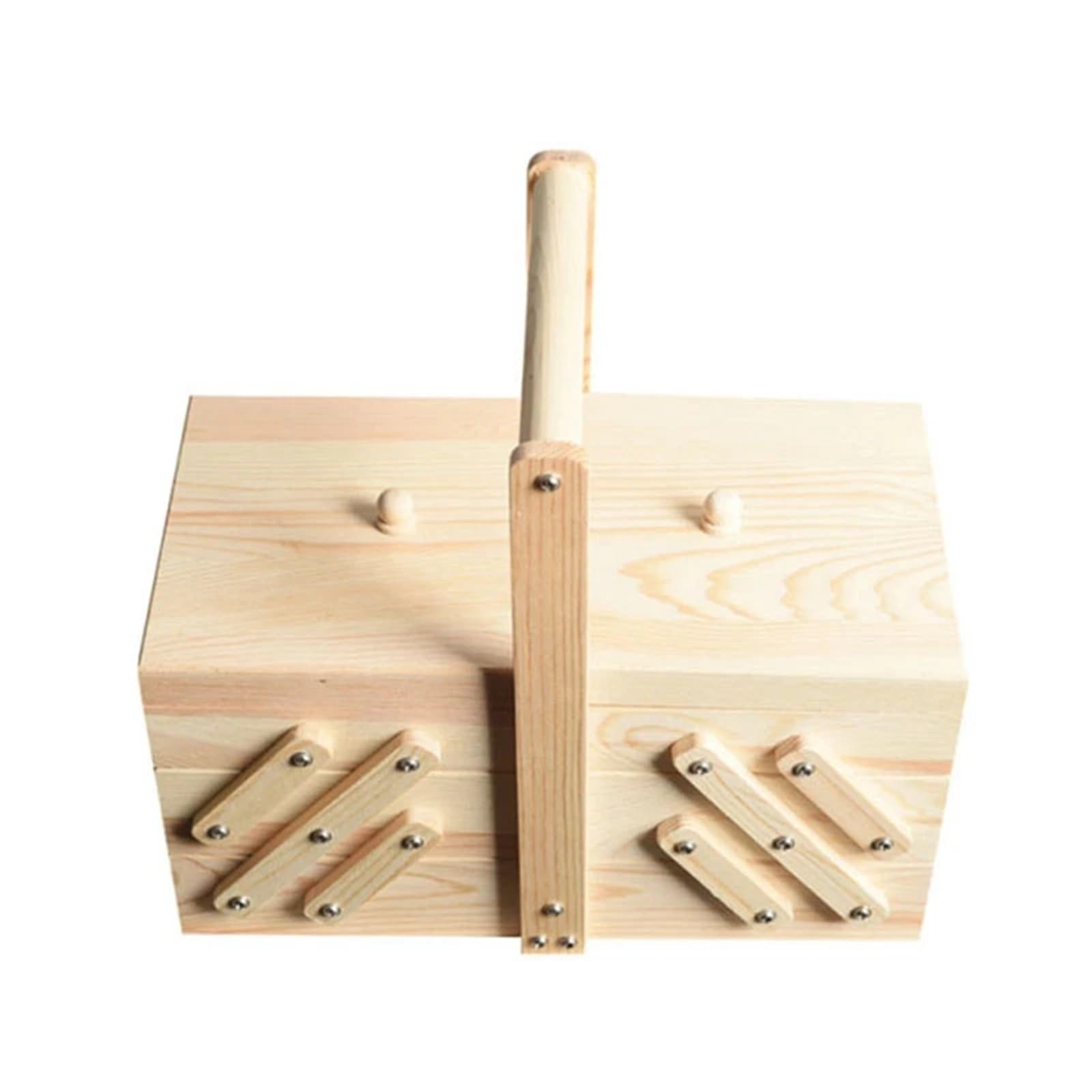 wooden sewing box Wooden Sewing Box Organiser For Home Sewing Thread Set for Camping Home DIY