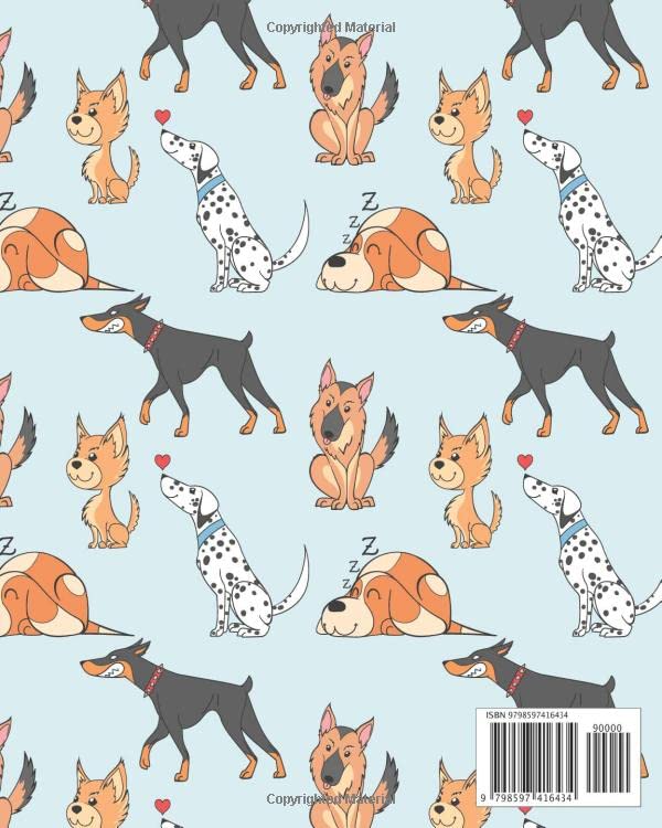BLANK STICKER BOOK: Blank Sticker Album For Girls, Sticker Album For Collecting Stickers Adults, Cute Dogs Cover - Sticker Collecting Book – Great Gift For Birthday & Holiday. image 3