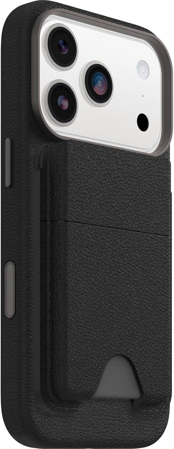 OtterBox Symmetry Series Cactus Leather Wallet (Case Sold Separately) - Vanta - Black